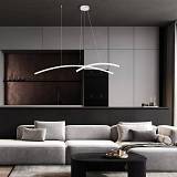 LED PENDANT LIGHT  41W 3000K ALUMINΙUM & ACRYLIC WHITE