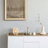 TABLE LAMP E27 MAX 25W GLASS  COGNAC&BRASS ON/OFF SWITCH