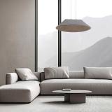 PENDANT LED LIGHT 12W SMD 3000K ACOUSTIC GREY