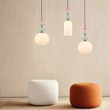 PENDANT LIGHT 3XE27 METAL/CERAMIC/OPAL GLASS