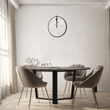 PENDANT LED LIGHT 20W +3 XG9 METAL-GLASS BLACK