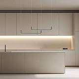 PENDANT LED LIGHT 40W 3000K ALUMINIUM-SILICONE BLACK  MATT