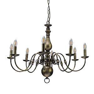 Κρεμαστό φωτιστικό από οξυντέ μέταλλο 8XE14 D:83cm (5309-8)