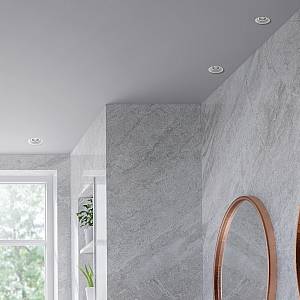 Χωνευτό σποτ από λευκό μέταλλο 1XGU10 D:8cm (Χ0010-WH)