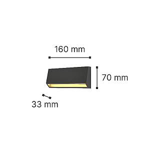 it-Lighting Blue LED 3W 3CCT Outdoor Wall Lamp Grey D:16cmx7cm (80202230)