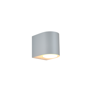 it-Lighting Powell 1xGU10 Outdoor Up or Down Wall Lamp Grey D:9cmx8cm (80200234)