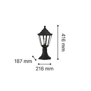 it-Lighting Redfish 1xE27 Outdoor Stand Light Black D:41.6cmx21.6cm (80400314)