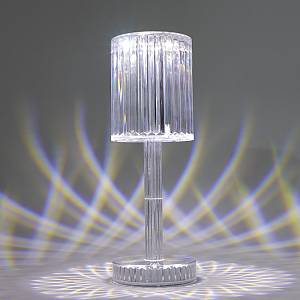 Επιτραπέζιο επαναφορτιζόμενο φωτιστικό 3CCT σε διάφανη απόχρωση (3040)