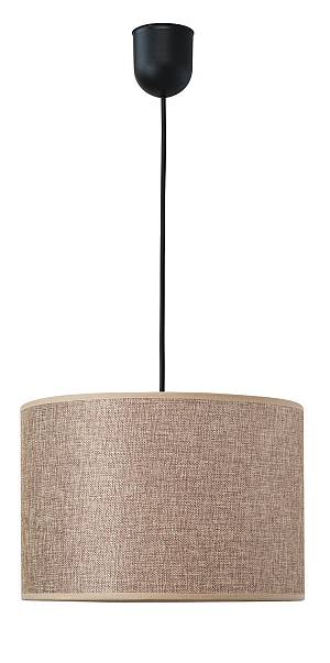 Φωτιστικό μονόφωτο αμπαζούρ μόκα Ε27 Φ30