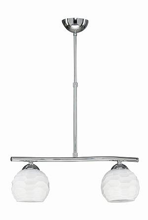 Φωτιστικό Πολύφωτο 2φ Μέταλλο χρώμιο/Γυαλί Ε27