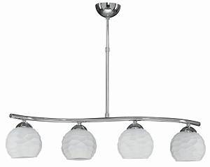 Φωτιστικό Πολύφωτο 4φ Μέταλλο χρώμιο/Γυαλί Ε27