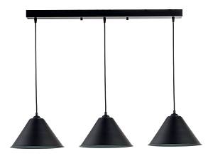 Φωτιστικό Πολύφωτο 3φ Αλουμίνιο μαύρο Ε27