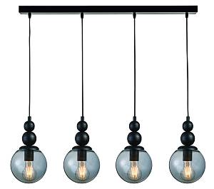 Φωτιστικό Πολύφωτο 4φ Μέταλλο/Γυαλί Ε27