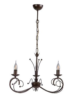 Φωτιστικό Πολύφωτο 3φ Μέταλλο καφέ Ε14