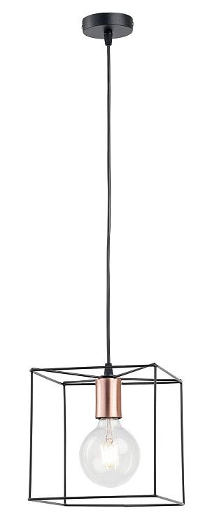 Φωτιστικό μονόφωτο μέταλλο μαύρο Ε27 Φ20