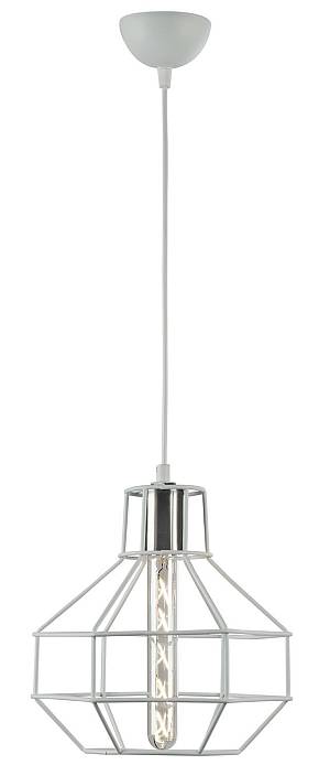 Φωτιστικό μονόφωτο μέταλλο λευκό Ε27 Φ26