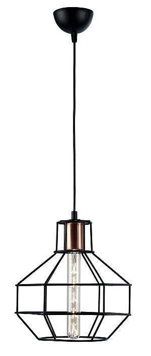 Φωτιστικό μονόφωτο μέταλλο μαύρο Ε27 Φ26