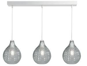 Φωτιστικό Πολύφωτο 3φ Μέταλλο/Γυαλί Ε27