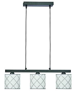 Φωτιστικό Πολύφωτο 3φ Μέταλλο/Αμπαζούρ λευκό Ε27