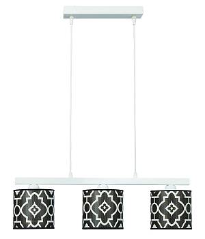 Φωτιστικό Πολύφωτο 3φ Μέταλλο/Αμπαζούρ γκρί Ε27