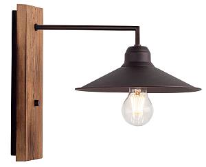 Απλίκα Ξύλο/Μέταλλο σκουριά Ε27