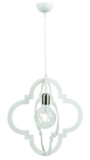 Φωτιστικό μονόφωτο μέταλλο λευκό Ε27 Φ45