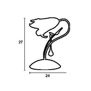 Φωτιστικό Πορτατίφ μέταλλο μπρονζέ Ε14