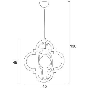 Φωτιστικό μονόφωτο μέταλλο μαύρο Ε27 Φ45