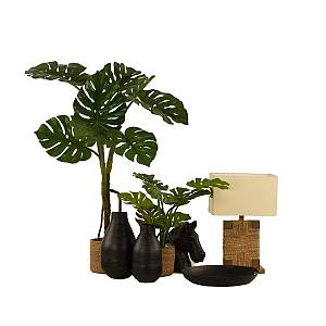 DAHLIA ΔΙΣΚΟΣ ΑΛΟΥΜΙΝΙΟ ΜΑΥΡΟ D40xH5,5cm