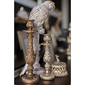 PEACOCK ΚΗΡΟΠΗΓΙΟ POLYRESIN ΧΡΥΣΟ ΑΝΤΙΚΕ 8,8x0,88xH25,2cm