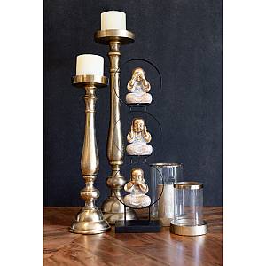 TITUL ΚΗΡΟΠΗΓΙΟ ΑΛΟΥΜΙΝΙΟ ΓΥΑΛΙ ΧΡΥΣΟ D16xH22cm