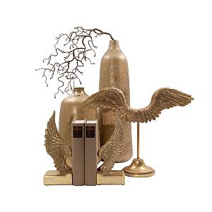 VOLE DECO ΦΤΕΡΑ POLYRESIN ΧΡΥΣΟ ΑΝΤΙΚΕ 41x12,3xH29,8cm