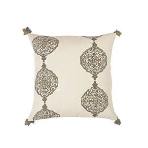 AMMOS 3 ΔΙΑΚΟΣΜΗΤΙΚΟ ΜΑΞΙΛΑΡΙ ΥΦΑΣΜΑ ΒΑΜΒΑΚΙ ΜΠΕΖ ΚΑΦΕ 45x45cm