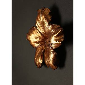 IBISCUS DECO POLYRESIN ΧΡΥΣΟ 27x6xH26cm