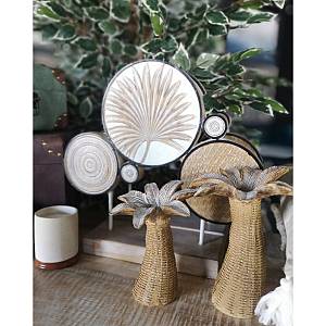 GINKO 1 ΚΗΡΟΠΗΓΙΟ POLYRESIN ΦΥΣΙΚΟ 16x13xH18,5cm