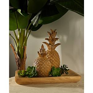 GINKO 5 DECO ΑΝΑΝΑΣ POLYRESIN ΦΥΣΙΚΟ D15xH33,5cm