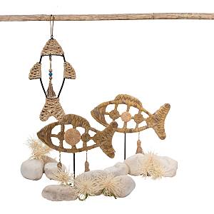 QUERSUS 2 DECO ΨΑΡΙ POLYRESIN ΦΥΣΙΚΟ 34x8xH34cm