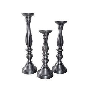 LUSAR ΚΗΡΟΠΗΓΙΟ ΣΕΤ 3ΤΜΧ ΑΛΟΥΜΙΝΙΟ ΑΣΗΜΙ ΑΝΤΙΚΕ D11xH40_36_30cm