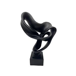 ALIK DECO POLYRESIN ΜΑΥΡΟ 32,5x18xH45cm