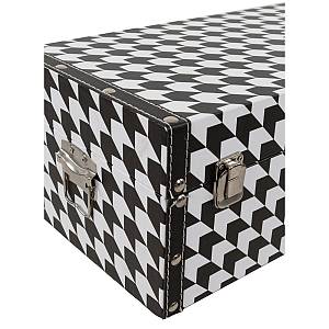 FERRE ΜΠΑΟΥΛΑ SET 4ΤΕΜ ΜΑΥΡΟ ΛΕΥΚΟ 64-56-48-40x40-34-28-20xH40-32-23-16cm