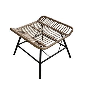 BUTTERFLY ΣΚΑΜΠΩ ΦΥΣΙΚΟ ΜΑΥΡΟ 58x59xH47,5cm