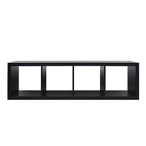 KIVOS 41,6 ΒΙΒΛΙΟΘΗΚΗ ΜΑΥΡΟ 41,6x29,5xH147,5cm