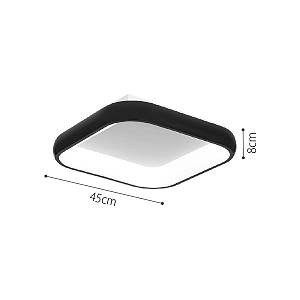 Πλαφονιέρα οροφής LED 78W 3CCT από χρυσαφί και λευκό ακρυλικό D:45cm (42031-Golden)