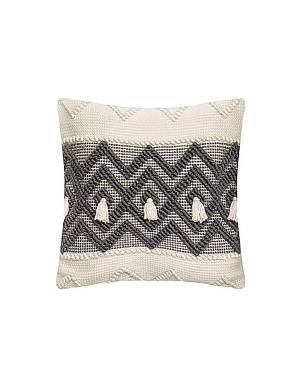 Μαξιλάρι εκρού με μαύρα σχ. 45Χ45