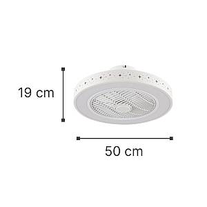 Almanor 36W 3CCT LED Fan Light in White Color (101000410)