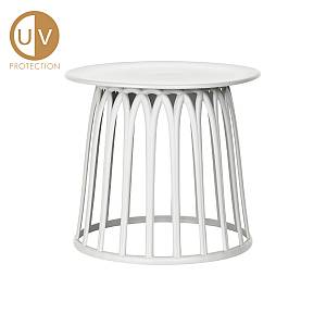 BASKET COFFEE TABLE ΛΕΥΚΟ D 50xH45cm