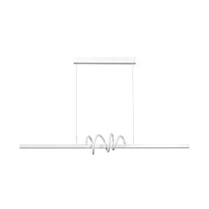 Κρεμαστό φωτιστικό LED 40W 3CCT (by switch on base) σε μαύρο χρώμα D:120cm (6075-WH)