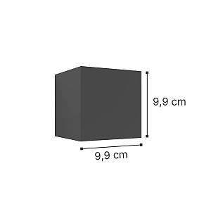 Emerald LED 10W 3000K Outdoor Wall Lamp Grey D:9,9cmx9,9cm (80203131)
