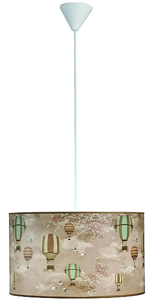 Φωτιστικό μονόφωτο παιδικό αμπαζούρ αερόστατο Ε27 Φ40