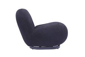 BO ΠΟΛΥΘΡΟΝΑ ΠΕΡΙΣΤΡΕΦΟΜΕΝΗ ΜΑΥΡΟ 77x85xH65cm